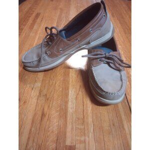 State Street suede leather loafers men's size 10 flaws